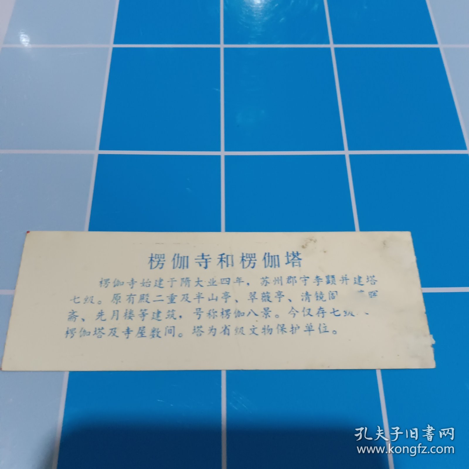苏州门票姑苏名胜上方山楞伽寺塔园