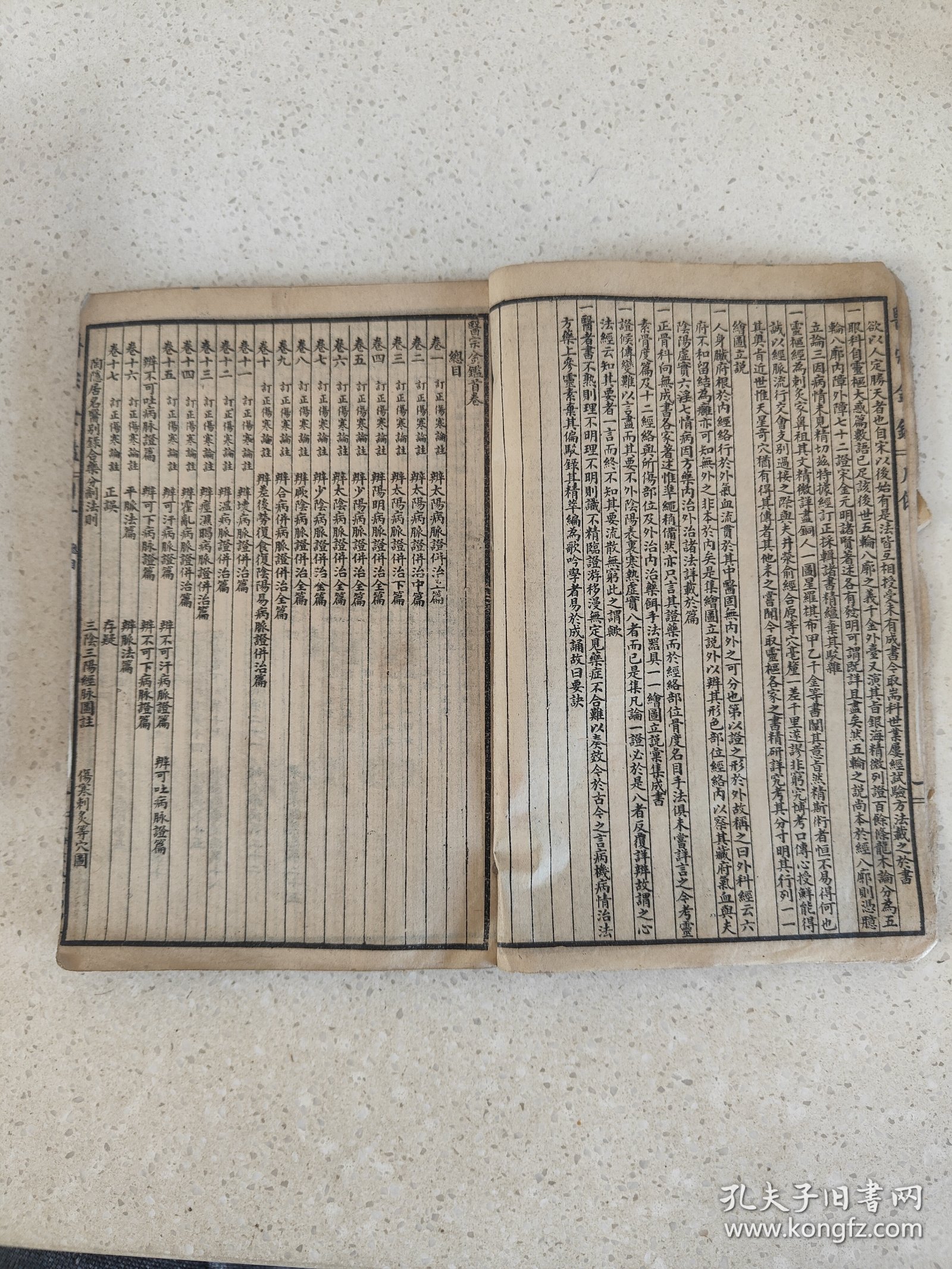 石印医学资料【医宗金鑑内科】存七本多卷内容，惜少了一册，待有缘人研究