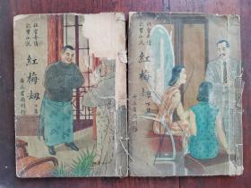 社会奇情小说 红梅刼 上下集 前有精美插图