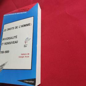 法文原版:les droits de L'homme universalité et Renouveau 1789-1989
