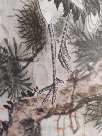 老画  松鹤图  画的很好 作者不详