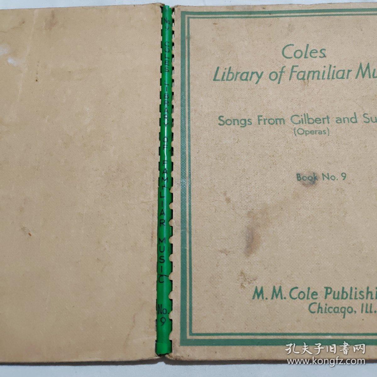 coles library of familiar music