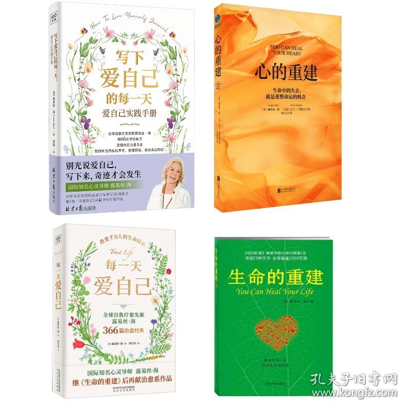 每一天爱自己+写下爱自己的每一天+心的重建 +生命的重建 露易丝·海4册
