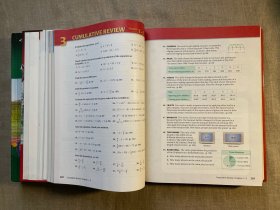 Holt McDougal Larson Algebra 1 & 2 代数教材两本合售 【英文版，精装大16开】馆藏书，裸书4.6公斤重