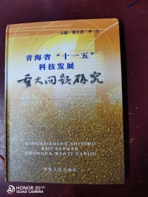 青海省“十一五”科技发展重大问题研究