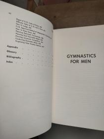 GYMNASTICS FOR MEN ：A  Competitive Approach for Teacher and Coach 英文原版 图文册〈 男子体操 训练方法〉布面精装16开 纸张好 厚重册册