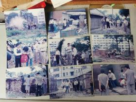 1997年纪实摄影老照片13种：某市房地产开发前期拆迁时