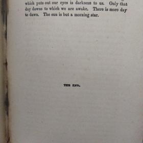 早期善本1882年，美国原版，英文名著《瓦尔登湖》，WALDEN，（内附一张1965年上海外文书店发票！）