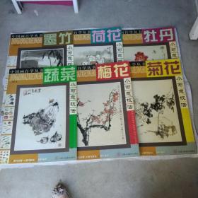 中国画自学丛书：（蔬菜、梅花、菊花、荷花、牡丹、墨竹）小写意技法