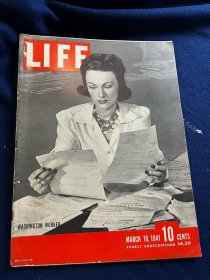 1941年3月美国生活杂志，Life Magazine ，亚特兰大撞车事件；印第安纳州给参议员关于1776年法案的议案；纳粹港口的报道；美国海军部长专题；华盛顿首府的报道