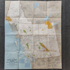 National Geographic国家地理杂志地图系列之1978年4月 British Columbia Alberta Yukon