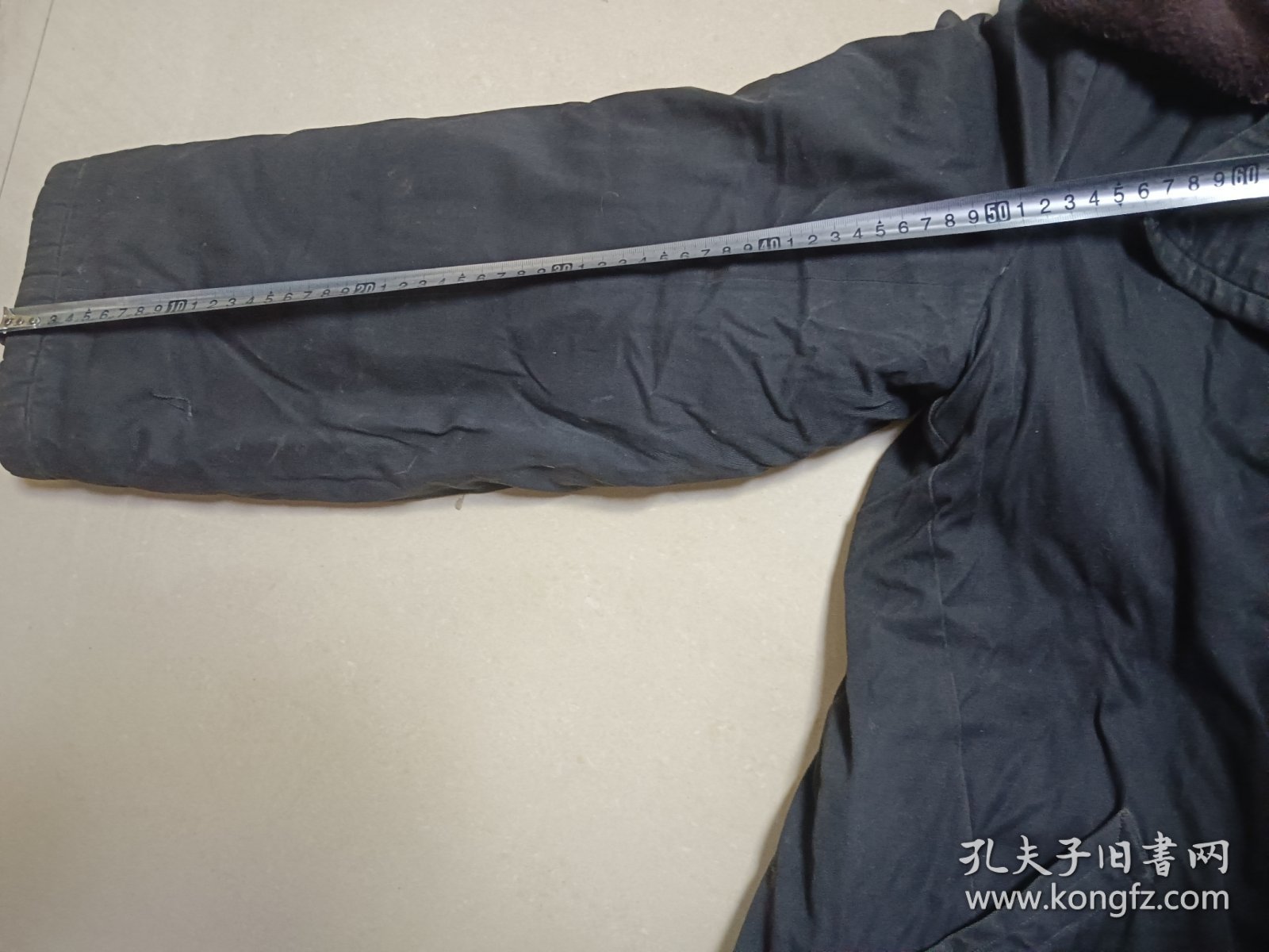 老棉袄 半身棉大衣 图片有尺寸自定不保合身，图六袖口处有小残