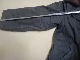 老棉袄 半身棉大衣 图片有尺寸自定不保合身,图六袖口处有小残