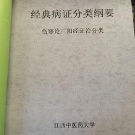 经典病证分类纲要—伤寒论三阳经证治分类