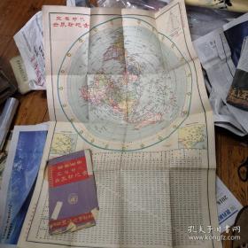 空权时代世界新地图，1948年航空地图，中国航空公司航线图