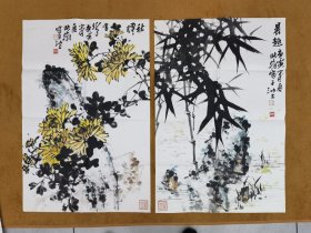 李映翰，花鸟《梅兰竹菊》