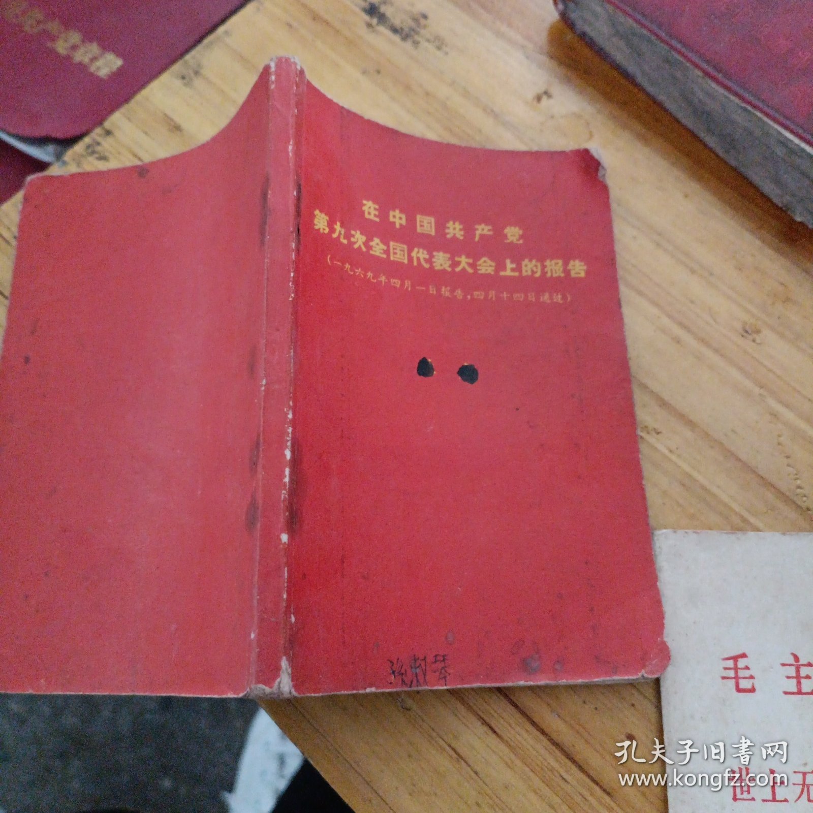 在中国共产党第九次全国代表大会上的报告