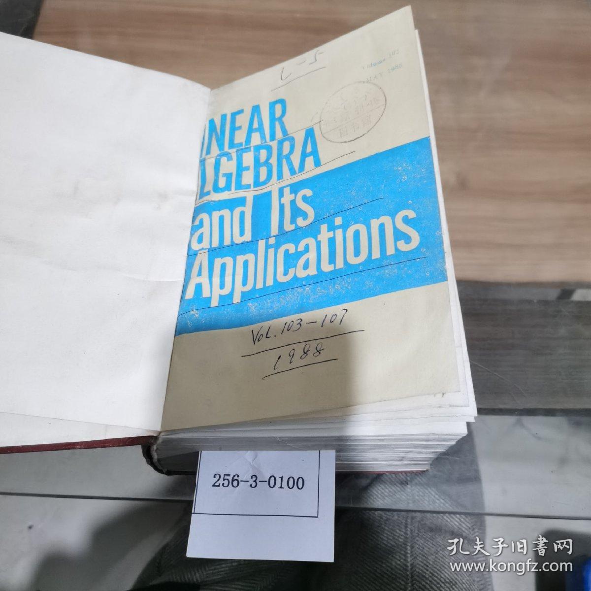linear algebra and its applications 1988年103~107期