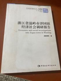 浙江省温岭市泽国镇经济社会调研报告