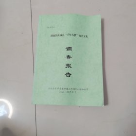 湖南省汝城县千年古县地名文化调查报告（申遗资料四）