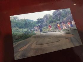 1988年浙江萧山瓜沥邮戳旅游明信片一张。
