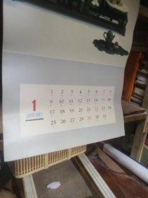 1989年清趣月历挂历一套13张全（清趣）春光、明华摄影，李金林盆景制作，蔡俊清插花制制