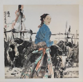 蔡葵 人物画《清风》