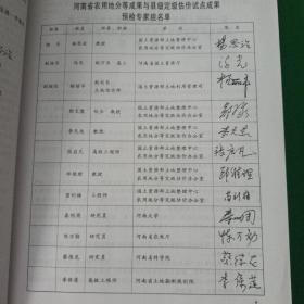 河南省农用地分等研究  河南省耕地质量报告