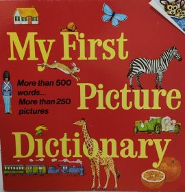 美迷糊了！My First Picture Dictionary More than 500 words & pictures 老书小方书1978