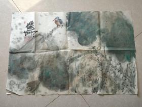 潘公凯国画一幅  69/46     品相看图