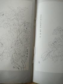 白描花卉：牡丹1