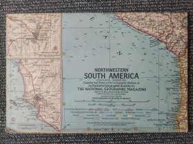 National Geographic国家地理杂志地图系列之1964年2月 Northwestern South America 南美洲西北部地图