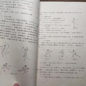 广东体育学院体育系函授专科《武术教材》一册全  油印本