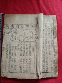 清代木版图像水黄牛经合并大全卷上、下