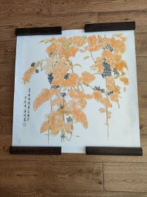 唐婉，原名:田桂芹，1963年出生，毕业于西安美术学院。现为陕西省美术家协会会员，中国诗词研究会会员，中国当代艺术家研究会会员，陕西毛泽东书法研究会会员，陕西省新闻书画家协会常务理事等。画芯尺寸:66ⅹ67(cm)，己托底，手绘保真。(20243894#)