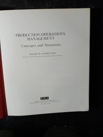 Production/Operations Management:Concept and Situations （精装）