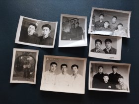 高手留影 合影照一组7张 太原开明照相馆等 老照片 相片