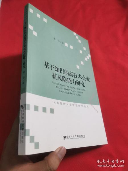 云南财经大学前沿研究丛书：基于知识的高技术企业抗风险能力研究