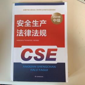 注册安全工程师2020安全生产法律法规应急管理出版社全国中级注册安全工程师职业资格考试辅导教材