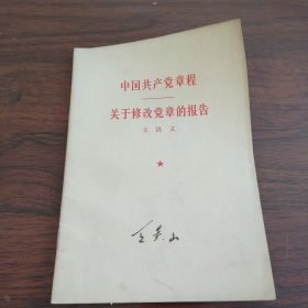 关于修改党章的报告《小32开平装》