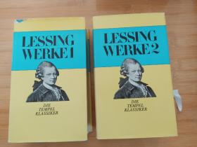 Lessing / werke in zwei Bde. Die templel klassiker 《莱辛文集》（2卷全） 德文l语原版 布面精装