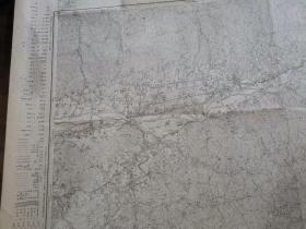 明治四十三年测图大正十一年修正测图，大正十五年出版：日本"粉河"五万千分之一尺原版老地图