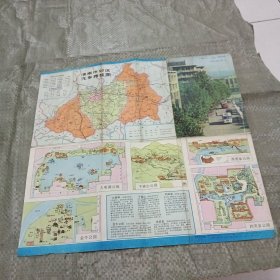 济南市交通图（1982年4月第1版1983年8月第3次印刷，有字迹）