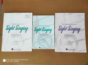 The Choral Approach to Sight Sinying for 3-Part Mixed Voices volume 1 三部混音视唱合唱法第1册（一大一小2册）+The Choral Approach to Sight Sinying for 3-Part Mixed Voices volume 2（一册）。共3册合售。