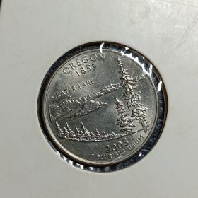 美国州币25美分，俄勒冈州