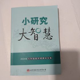 小研究大智慧 2024年六年级数学建模论文集