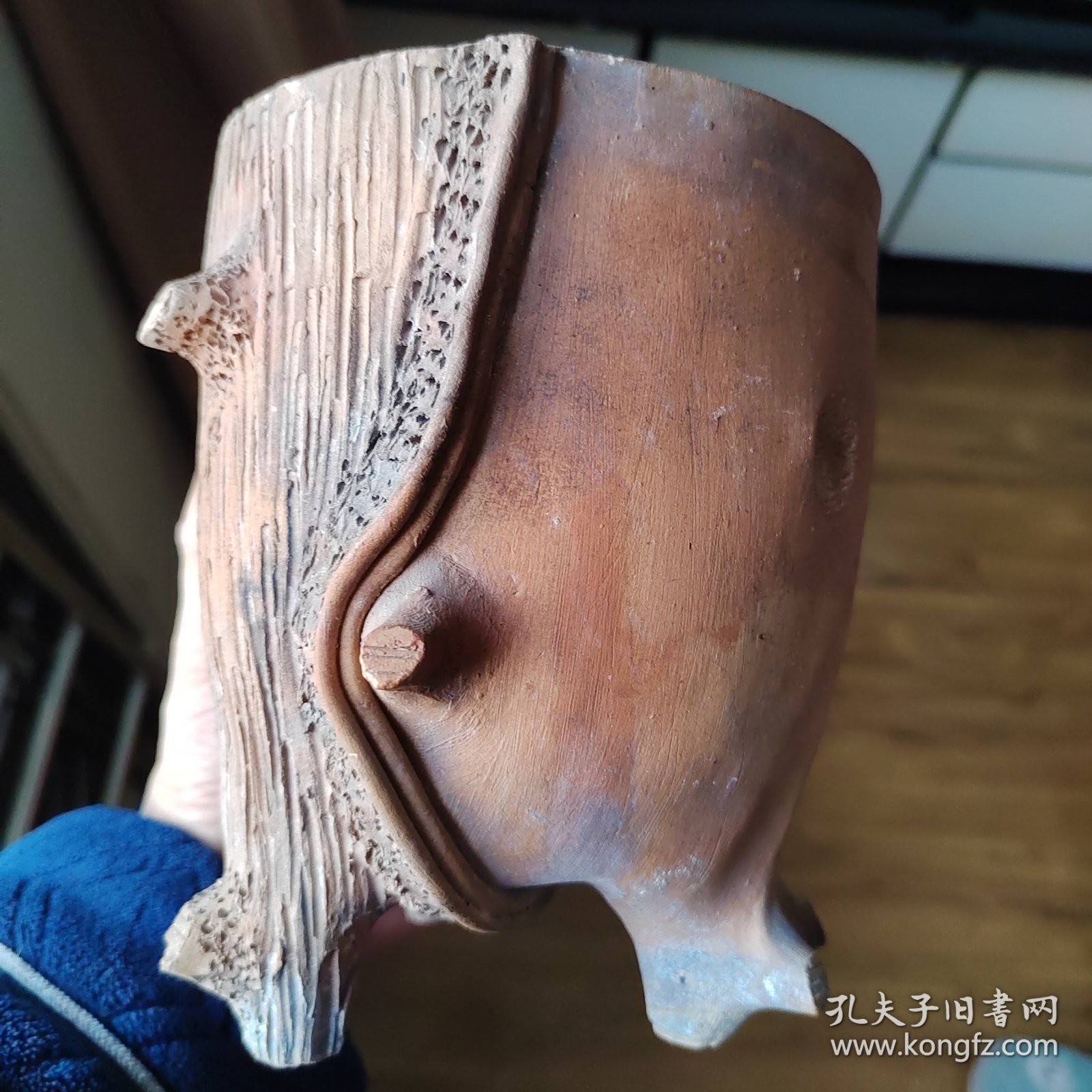 民国晚期到建国初平定紫砂花盆！
