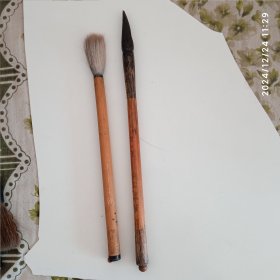 80年代毛笔 文一品 华夏顶峰 韩林墨宝 笔锋5×1.2cm 每支18元