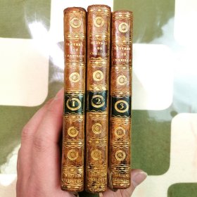 《克雷比荣文集》（Œuvres de Crébillon）三卷全，巴黎 迪多工坊 刊行，1802年
