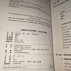 心理咨询与治疗理论 多元文化视角（第5版）